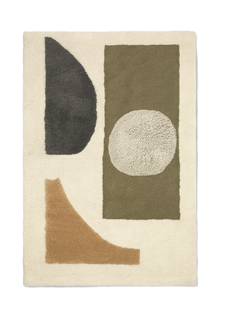 Bloco Tufted Rug - Ferm Living - Rugs - Small - Blush/Off - White - HORNE