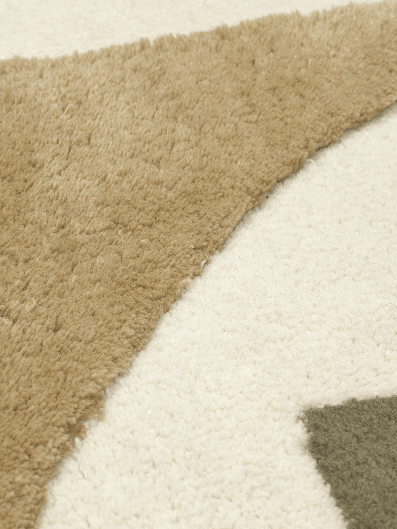 Bloco Tufted Rug - Ferm Living - Rugs - Small - Blush/Off - White - HORNE