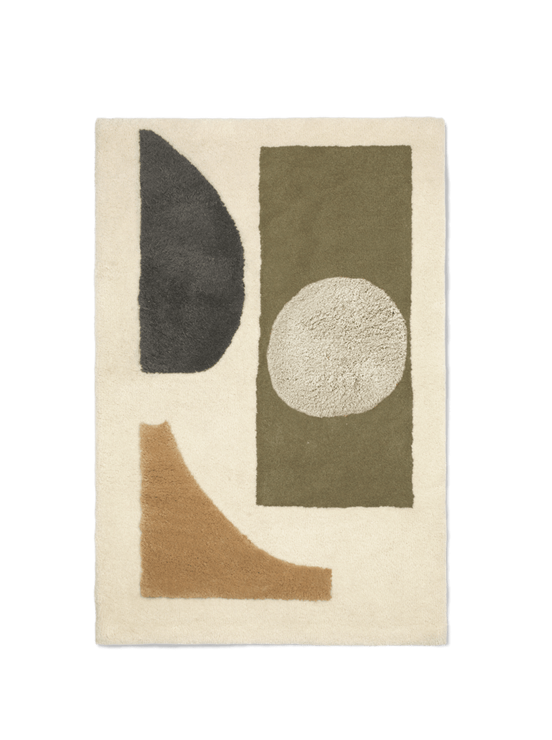 Bloco Tufted Rug - Ferm Living - Rugs - Small - Blush/Off - White - HORNE