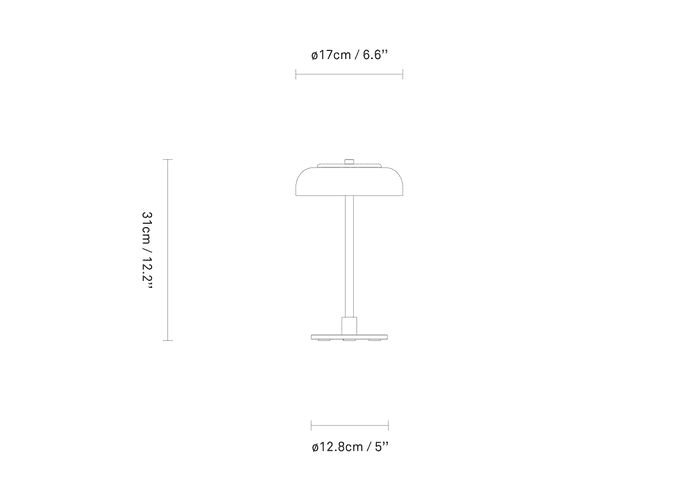 Blossi Table Lamp Small - Nuura Table + Task - Black / Opal - HORNE