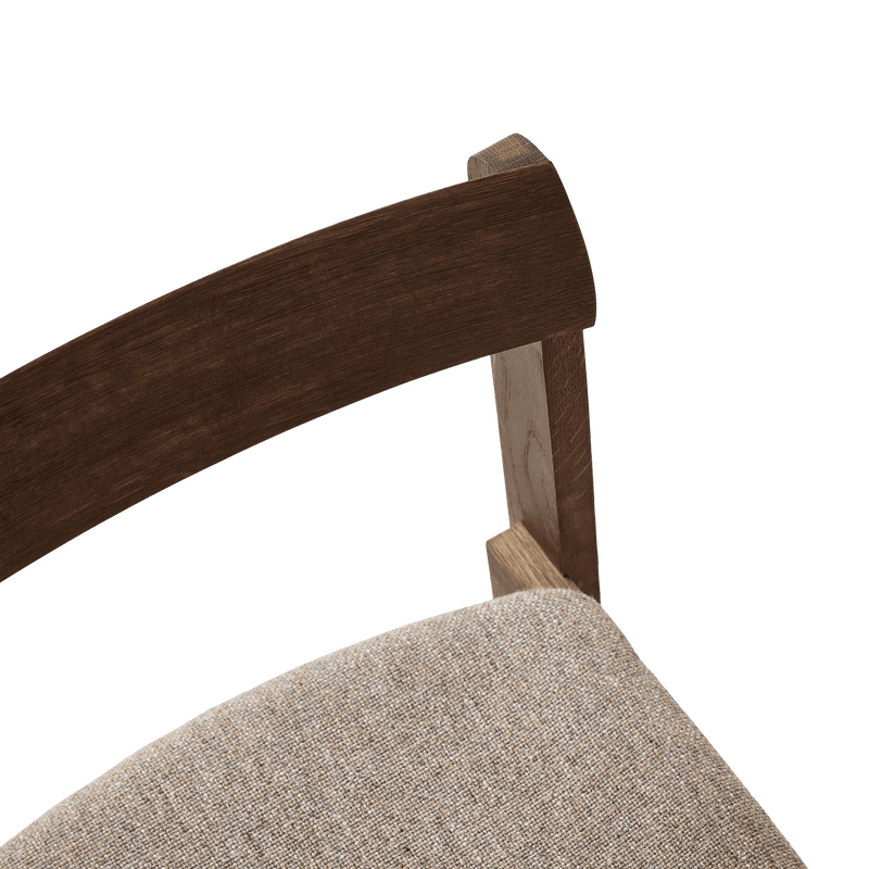 Blueprint Chair - Upholstered Seat - Form + Refine Chairs - Smoked Oak - Hallingdal 65 - 227 - HORNE