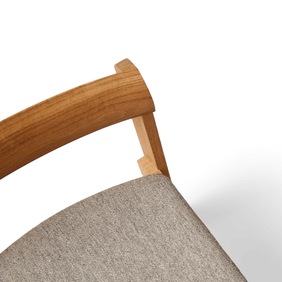 Blueprint Chair - Upholstered Seat - Form + Refine Chairs - Smoked Oak - Hallingdal 65 - 227 - HORNE