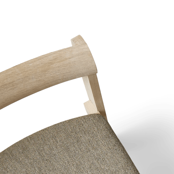 Blueprint Chair - Upholstered Seat - Form + Refine Chairs - Smoked Oak - Hallingdal 65 - 227 - HORNE