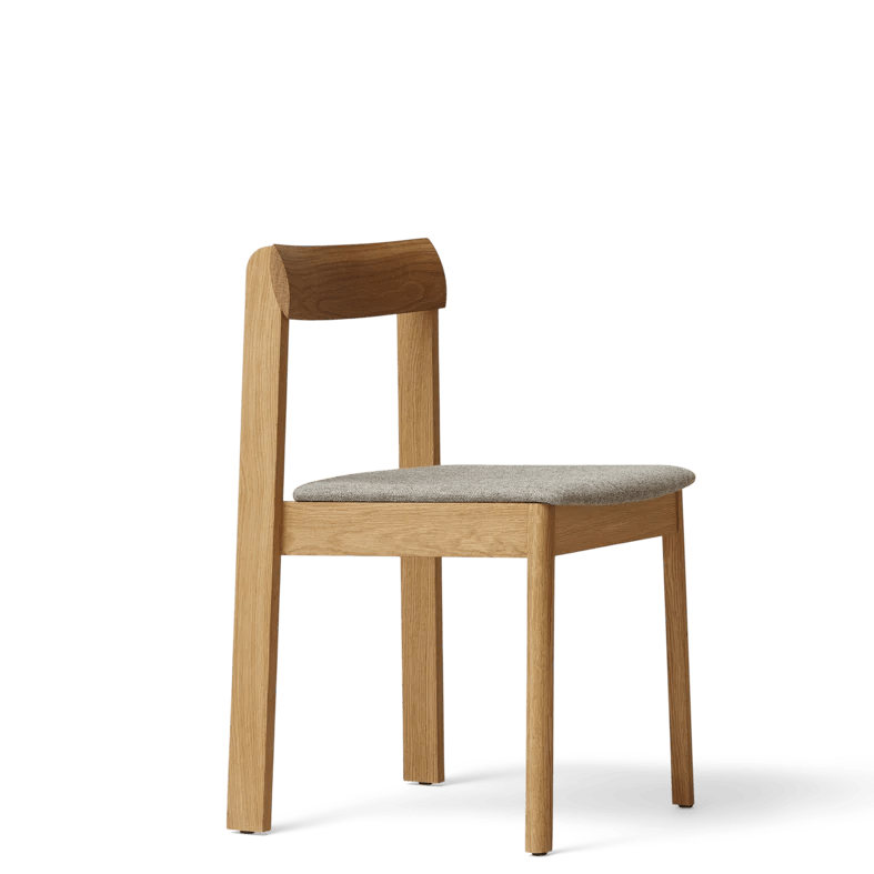 Blueprint Chair - Upholstered Seat - Form + Refine Chairs - Smoked Oak - Hallingdal 65 - 227 - HORNE