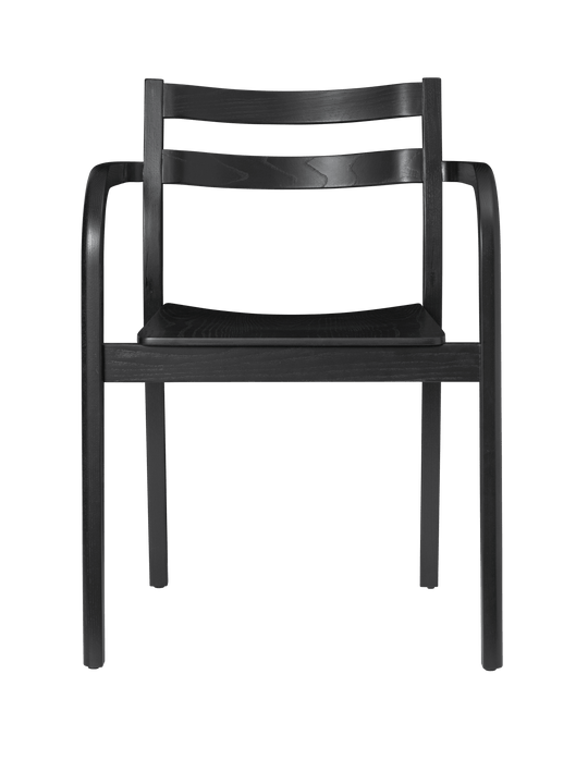 Boda Dining Chair with Arms - Black - Ferm Living