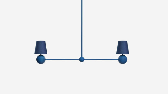 Bole Pendant II in Color - Workstead - Pendants - Sea - 24" OAH - HORNE