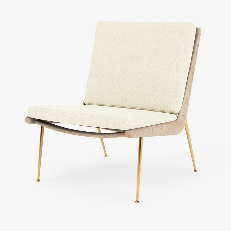 Boomerang Lounge Chair - Oiled Oak w/ Brass - &Tradition Chairs - Hot Madison 988 - HORNE