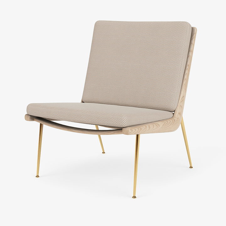 Boomerang Lounge Chair - Oiled Oak w/ Brass - &Tradition Chairs - Sisu 0105 - HORNE