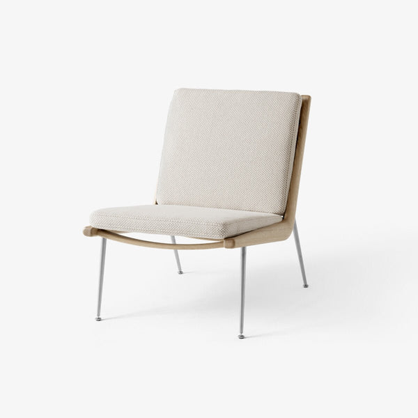 Boomerang Lounge Chair - Oiled Oak w/ Stainless Steel - &Tradition Chairs - Sisu 0105 - HORNE