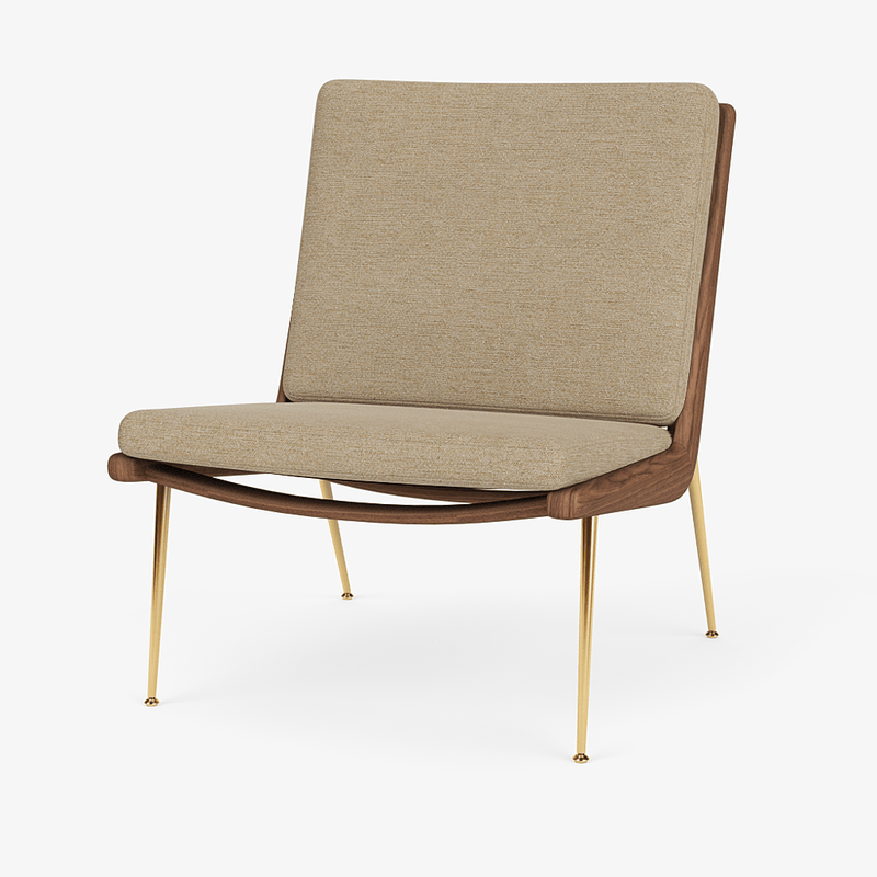 Boomerang Lounge Chair - Oiled Walnut w/ Brass - &Tradition Chairs - Hot Madison 988 - HORNE