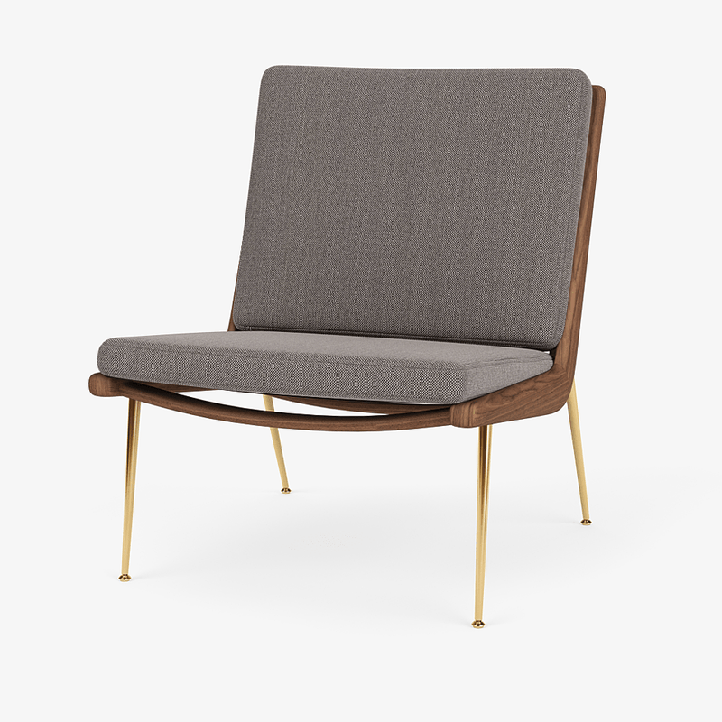 Boomerang Lounge Chair - Oiled Walnut w/ Brass - &Tradition Chairs - Hot Madison 988 - HORNE