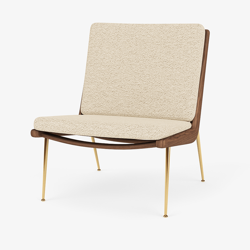 Boomerang Lounge Chair - Oiled Walnut w/ Brass - &Tradition Chairs - Hot Madison 988 - HORNE