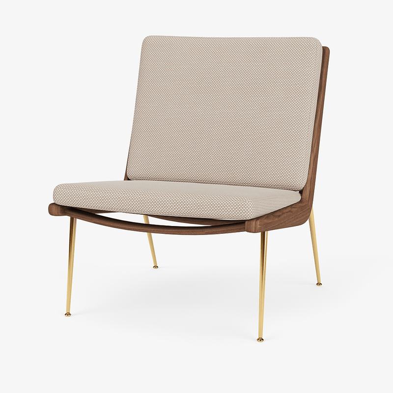 Boomerang Lounge Chair - Oiled Walnut w/ Brass - &Tradition Chairs - Hot Madison 988 - HORNE