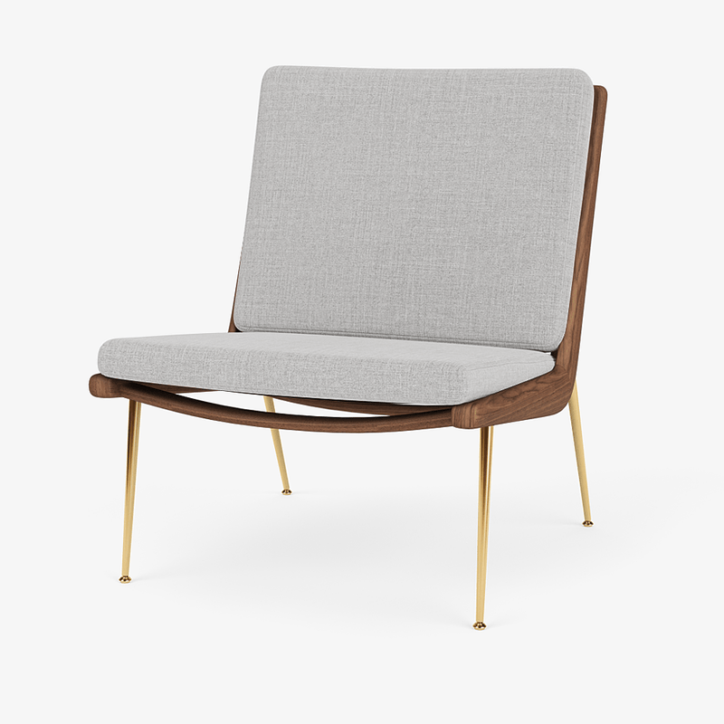 Boomerang Lounge Chair - Oiled Walnut w/ Brass - &Tradition Chairs - Hot Madison 988 - HORNE