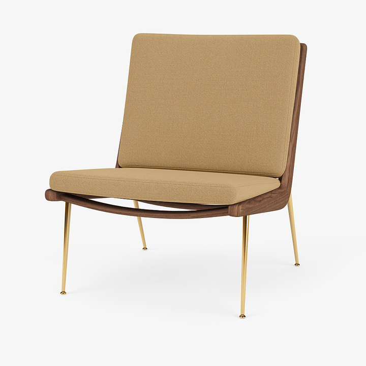 Boomerang Lounge Chair - Oiled Walnut w/ Brass - &Tradition Chairs - Vidar 0333 - HORNE