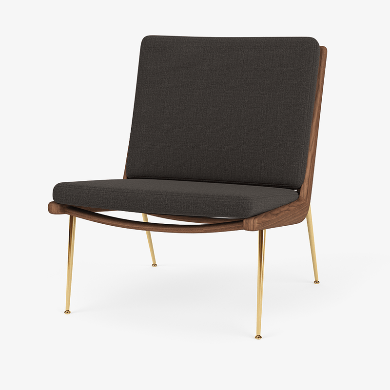 Boomerang Lounge Chair - Oiled Walnut w/ Brass - &Tradition Chairs - Hot Madison 988 - HORNE