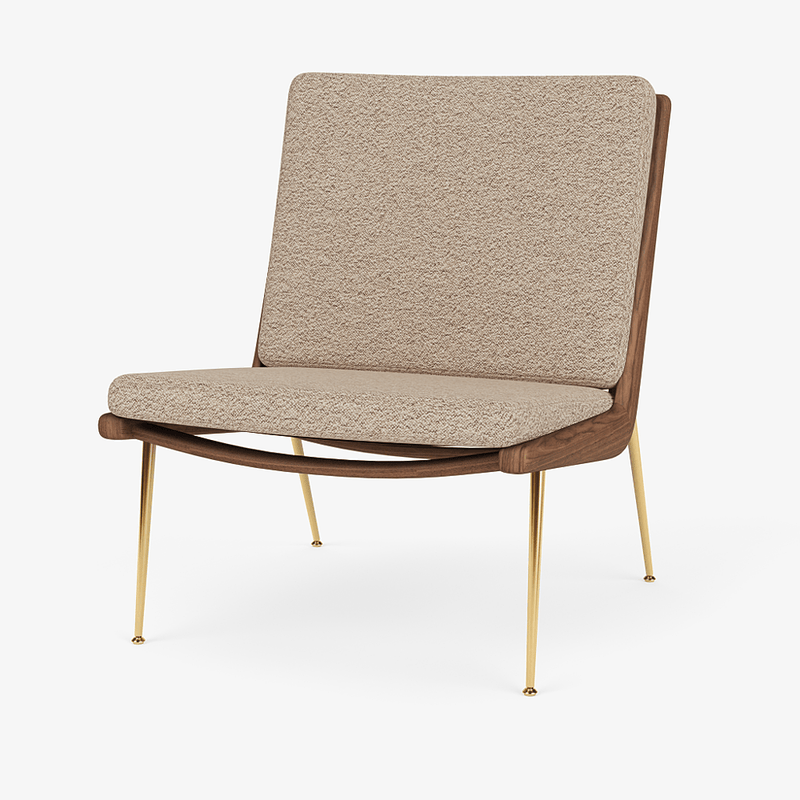 Boomerang Lounge Chair - Oiled Walnut w/ Brass - &Tradition Chairs - Hot Madison 988 - HORNE