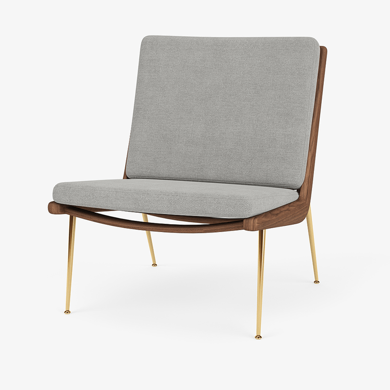 Boomerang Lounge Chair - Oiled Walnut w/ Brass - &Tradition Chairs - Hot Madison 988 - HORNE