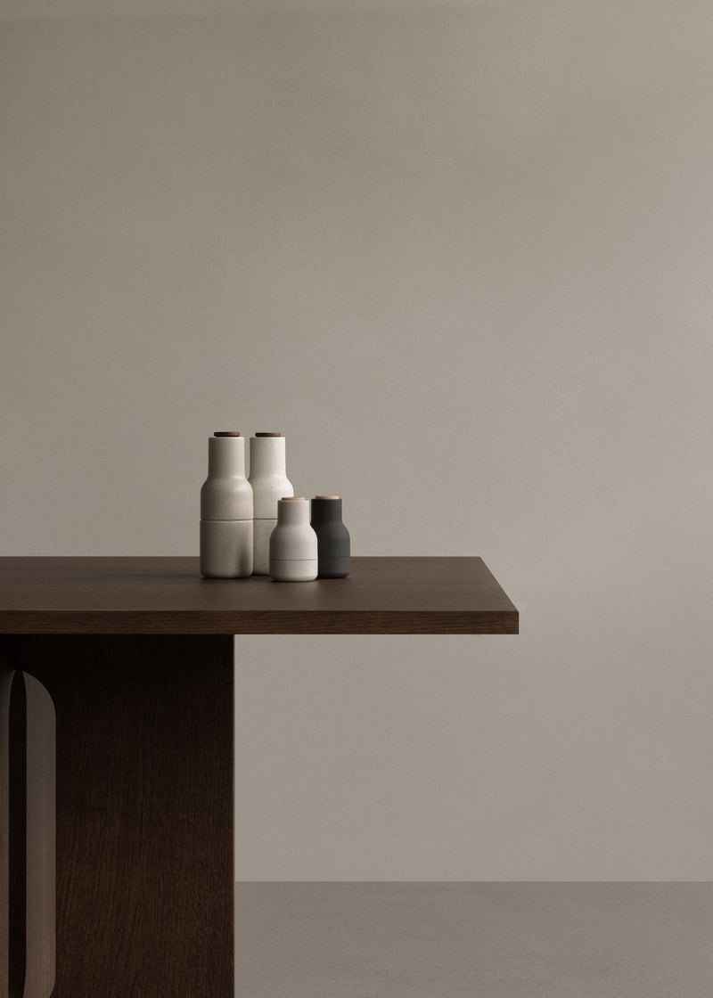 Bottle Grinders Small - Set of 2 - Audo Copenhagen - Kitchen Tools - Hunting Green - Walnut Lid - HORNE