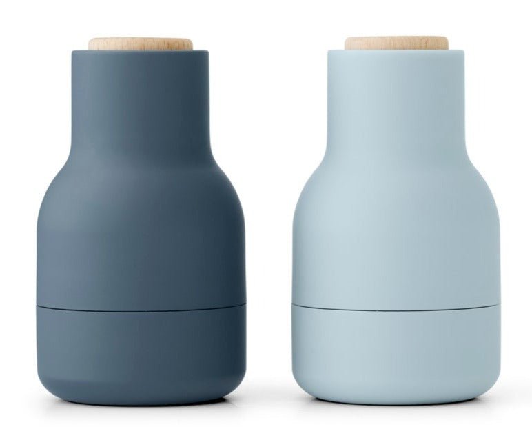 Bottle Grinders Small - Set of 2 - Audo Copenhagen - Kitchen Tools - Hunting Green - Walnut Lid - HORNE