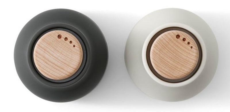 Bottle Grinders Small - Set of 2 - Audo Copenhagen - Kitchen Tools - Hunting Green - Walnut Lid - HORNE