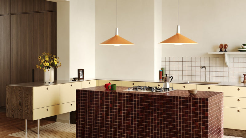 Bower Pendant - Large - Tala - Ceiling Lights - Yellow - Oval II - HORNE