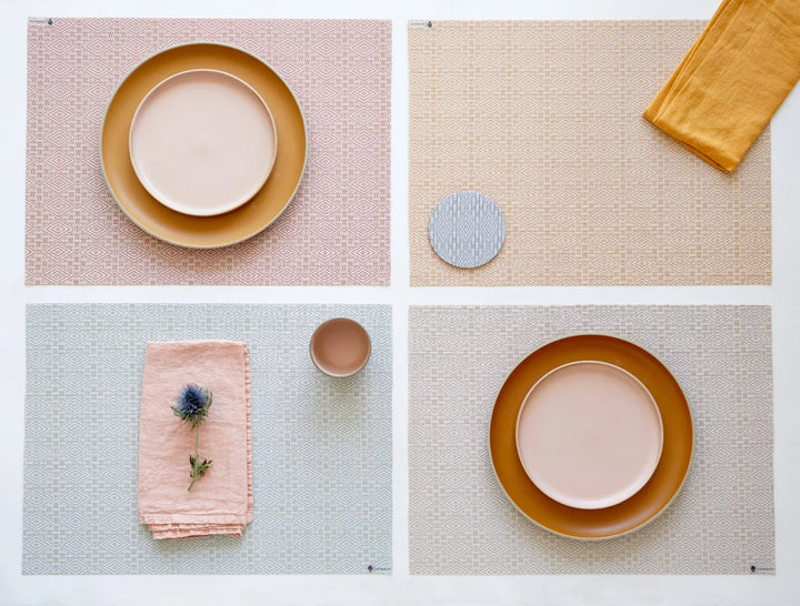Boxwood Rectangle Placemat - Set of 4 - Chilewich - Kitchen + Table Linens - Wheat - HORNE