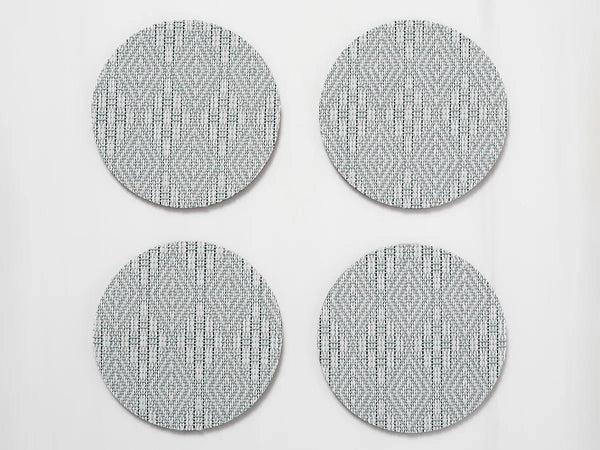 Boxwood Round Coasters - Set of 8 - Chilewich - Kitchen + Table Linens - Abalone - HORNE