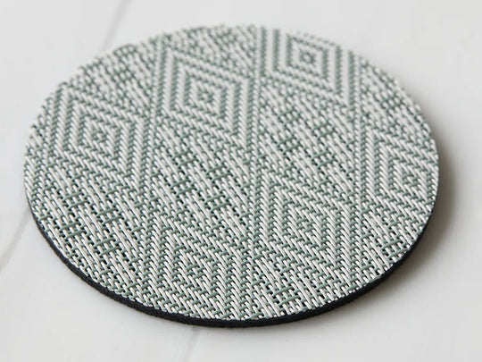 Boxwood Round Coasters - Set of 8 - Chilewich - Kitchen + Table Linens - Abalone - HORNE