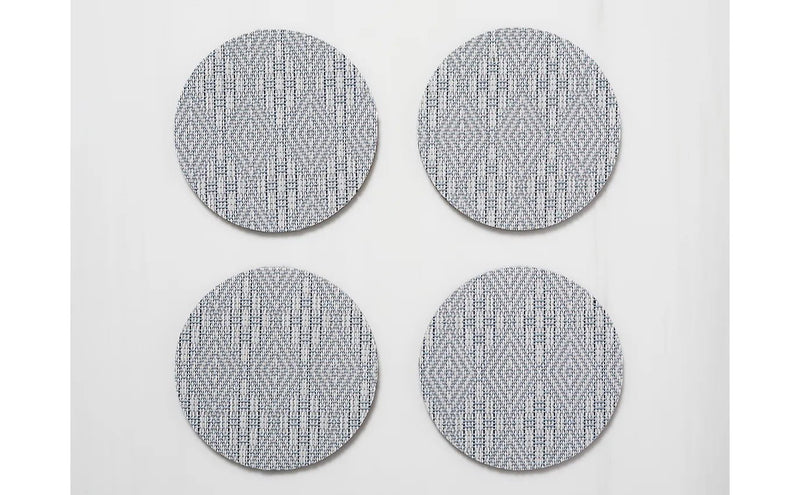 Boxwood Round Coasters - Set of 8 - Chilewich - Kitchen + Table Linens - Abalone - HORNE