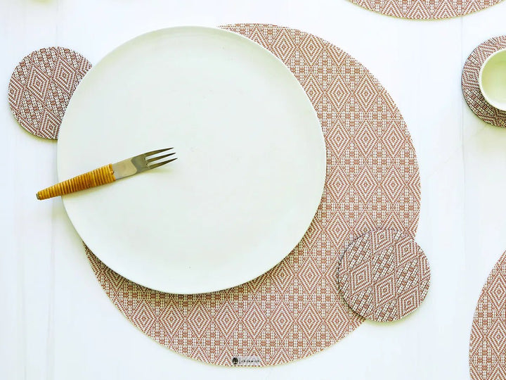 Boxwood Round Placemat - Set of 4 - Chilewich - Kitchen + Table Linens - Sea - HORNE