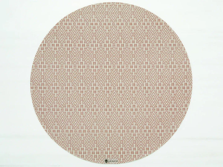 Boxwood Round Placemat - Set of 4 - Chilewich - Kitchen + Table Linens - Burnt Coral - HORNE
