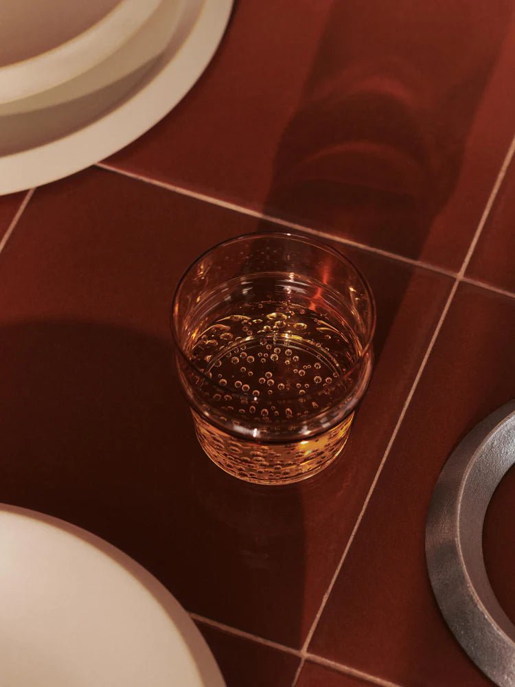 Boya Low Glasses - Set of 2 - Ferm Living Glassware - Blush - HORNE