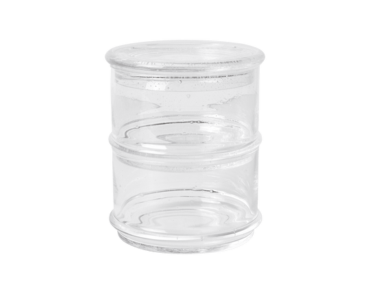 Boya Stackable Containers - Set of 2 - Clear with Bubbles - Ferm Living