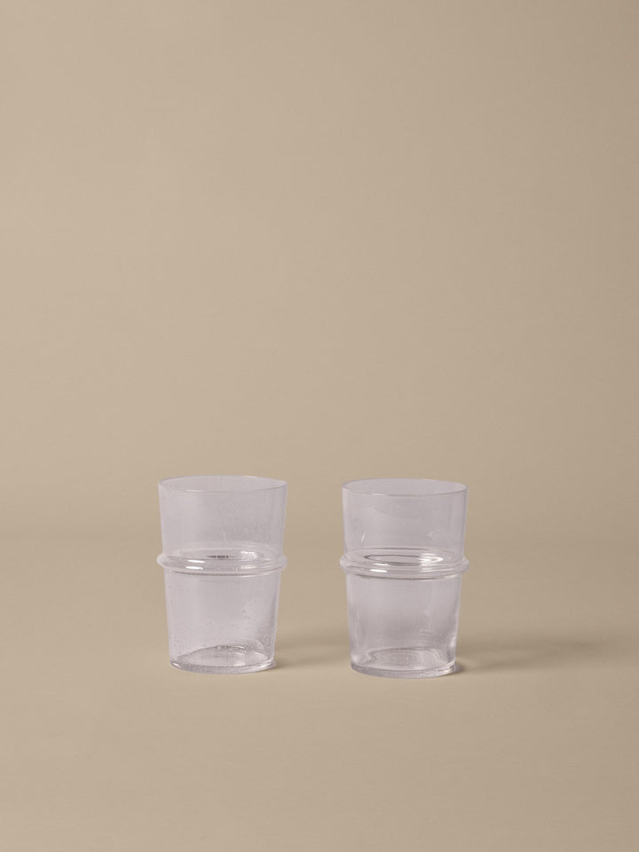 Boya Tall Glasses - Set of 2 - Clear with bubbles alternate view - Ferm Living