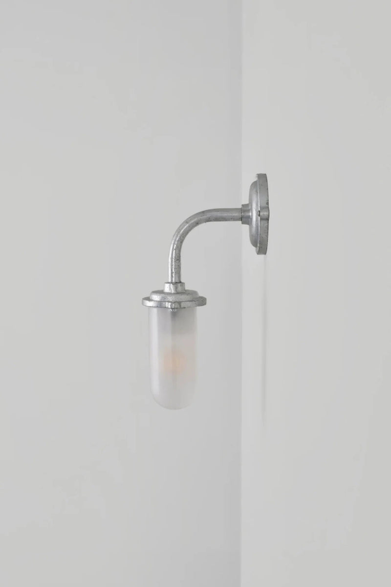 Bracket Light - 60W - Davey Lighting Outdoor Lights - Galvanised Silver - Frosted - HORNE