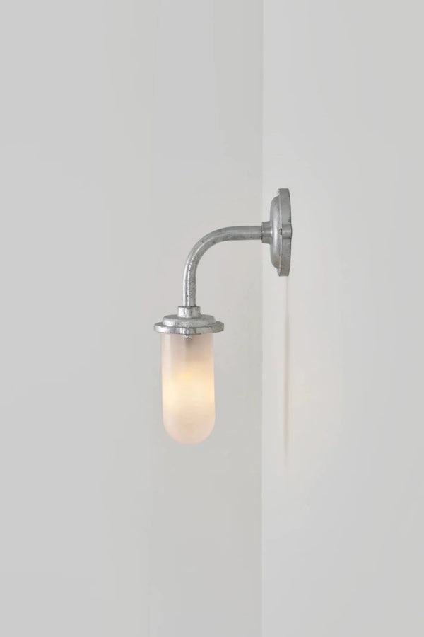 Bracket Light - 60W - Davey Lighting Outdoor Lights - Galvanised Silver - Frosted - HORNE