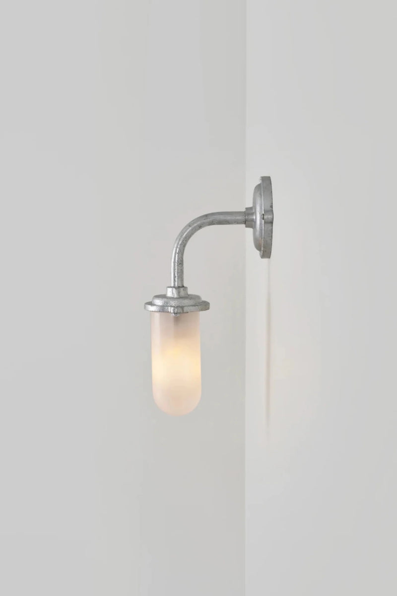 Bracket Light - 60W - Davey Lighting Outdoor Lights - Galvanised Silver - Frosted - HORNE