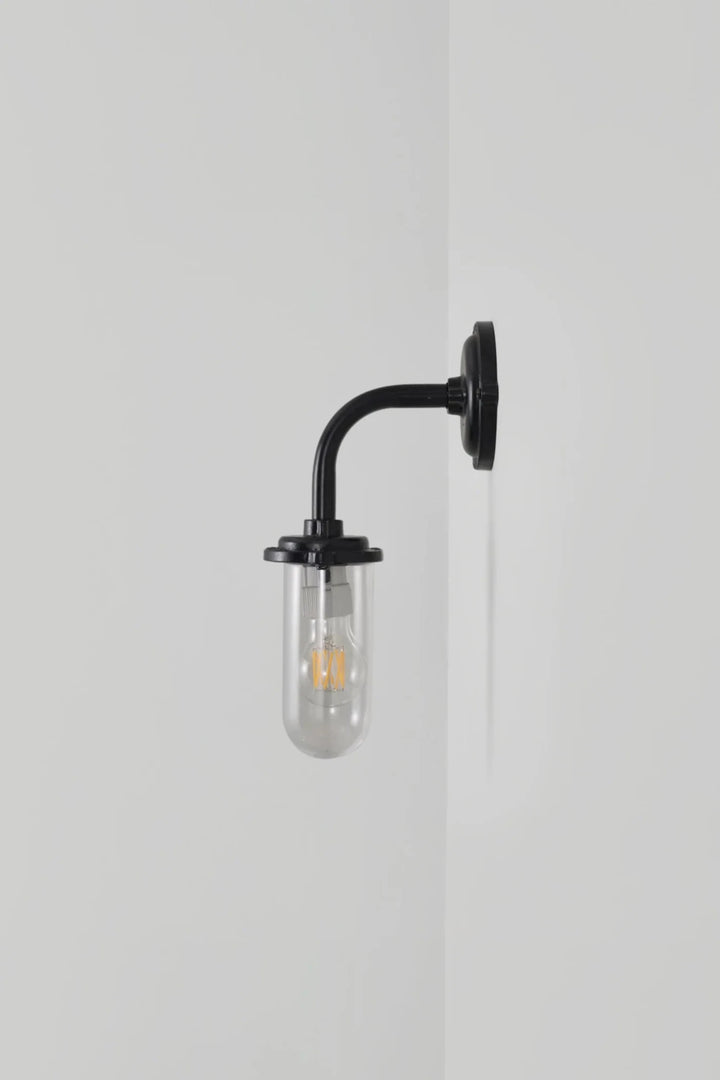 Bracket Light - 60W - Davey Lighting Outdoor Lights - Black - Clear - HORNE