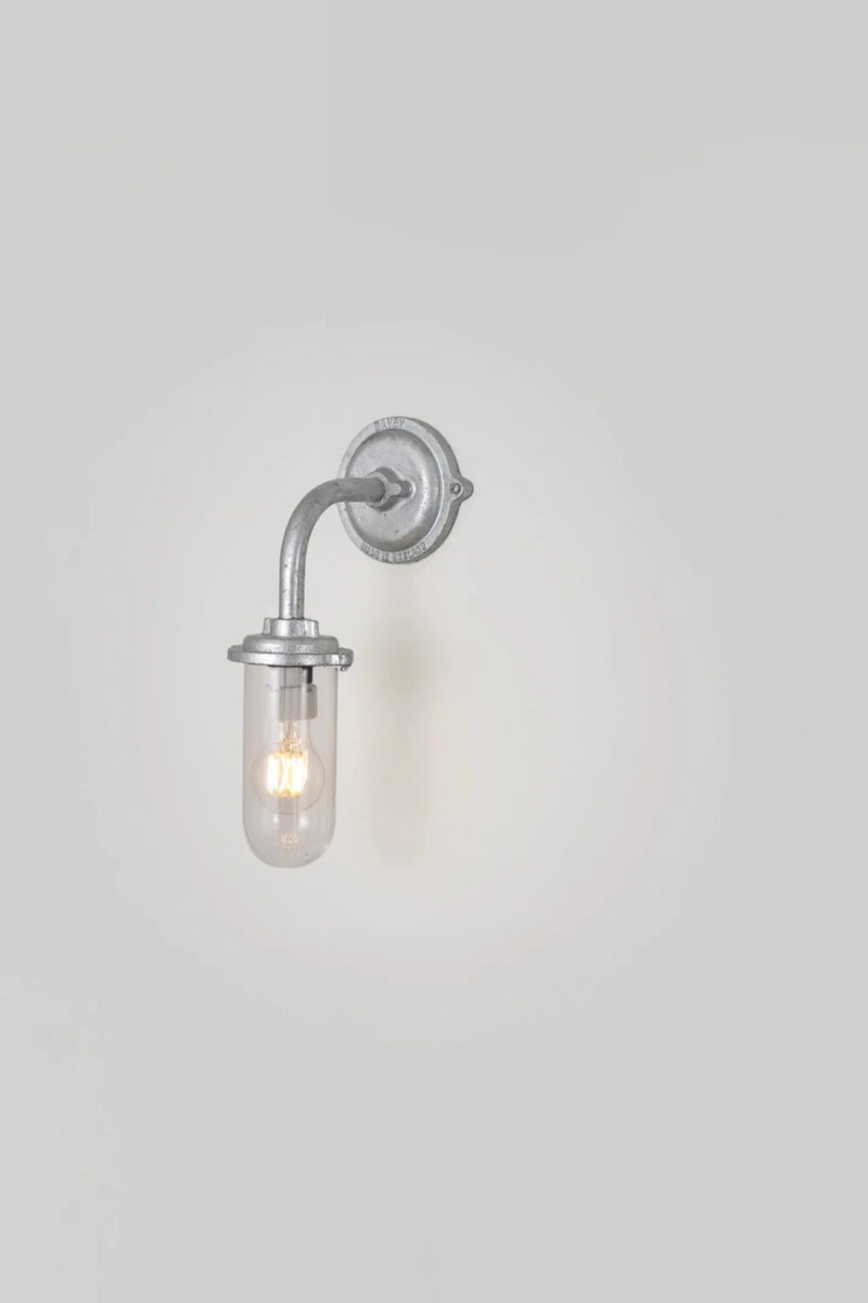 Bracket Light - 60W - Davey Lighting Outdoor Lights - Galvanised Silver - Frosted - HORNE