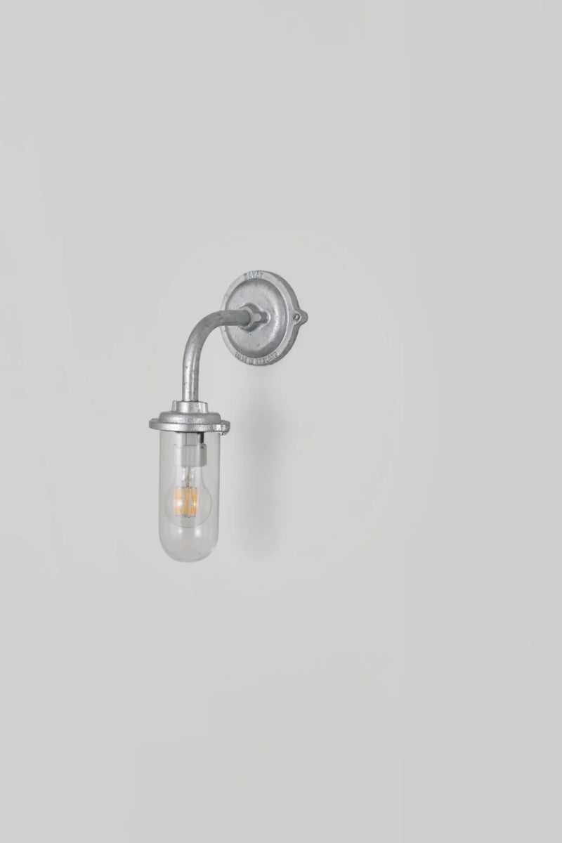 Bracket Light - 60W - Davey Lighting Outdoor Lights - Galvanised Silver - Frosted - HORNE