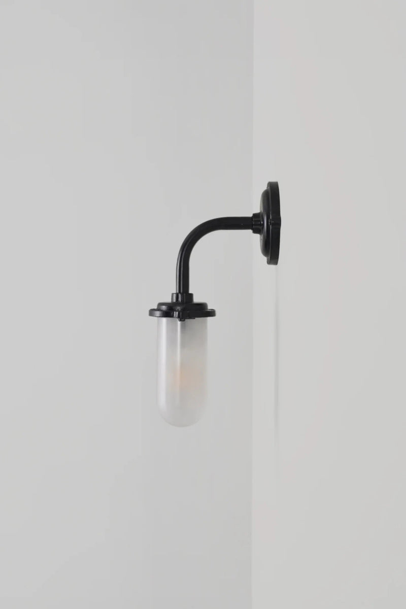 Bracket Light - 60W - Davey Lighting Outdoor Lights - Galvanised Silver - Frosted - HORNE