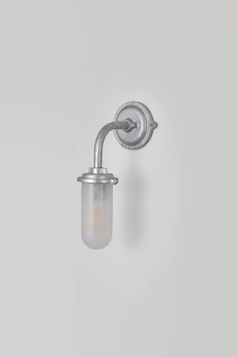 Bracket Light - 60W - Davey Lighting Outdoor Lights - Galvanised Silver - Frosted - HORNE