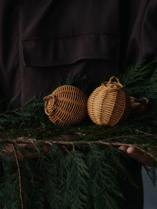 Braided Baubles - Set of 2 - Ferm Living Art + Objects - HORNE