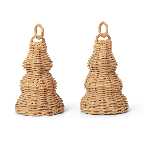 Braided Bell Baubles - Set of 2