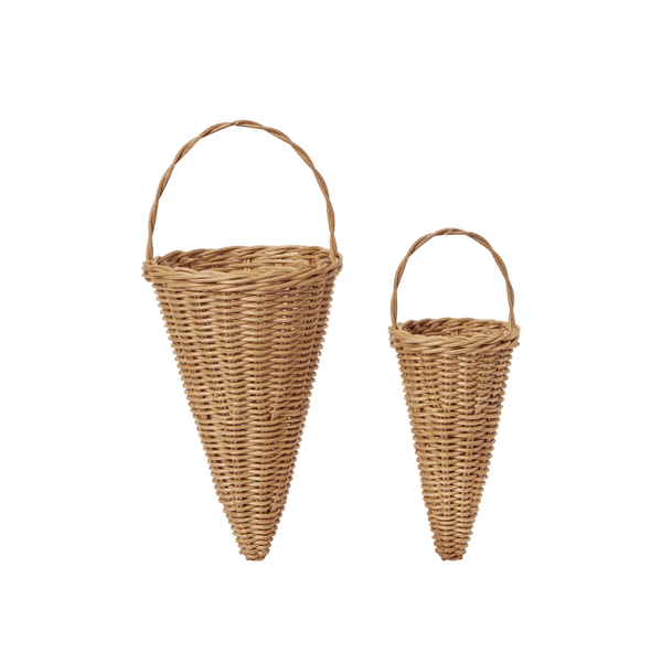 Braided Cones - Set of 2 - Ferm Living Art + Objects - HORNE