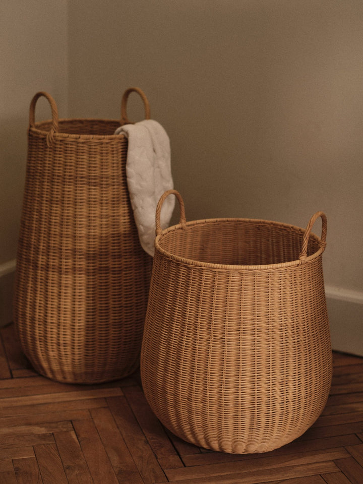 Braided Laundry Basket styled in a contemporary interior - Ferm Living