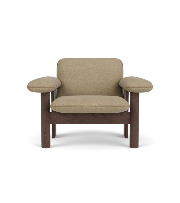 Brasilia Lounge Chair, Low Back - Textile - Audo Copenhagen - Chairs - Walnut - Roseau - HORNE