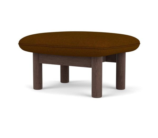 Brasilia Ottoman - Textile - Audo Copenhagen - Stools + Benches + Ottomans - Baru 0450 - Natural Oak - HORNE