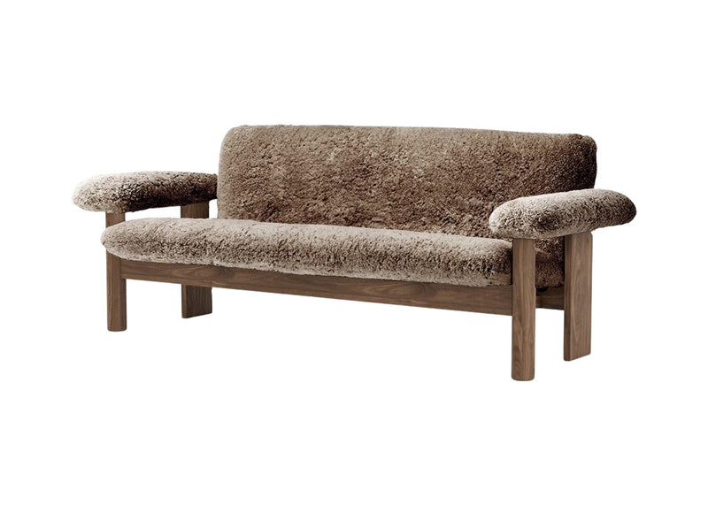 Brasilia Sofa - Sheepskin - Audo Copenhagen - Sofas - Natural Oak - Sahara - HORNE